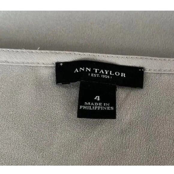 Ann Taylor Red/Black Sleeveless Blouse Size 4 - Polyester - Picture 4 of 5